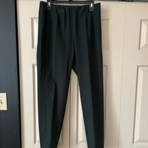 J Jill Ponte elastic waste Slim Leg Pants forest green